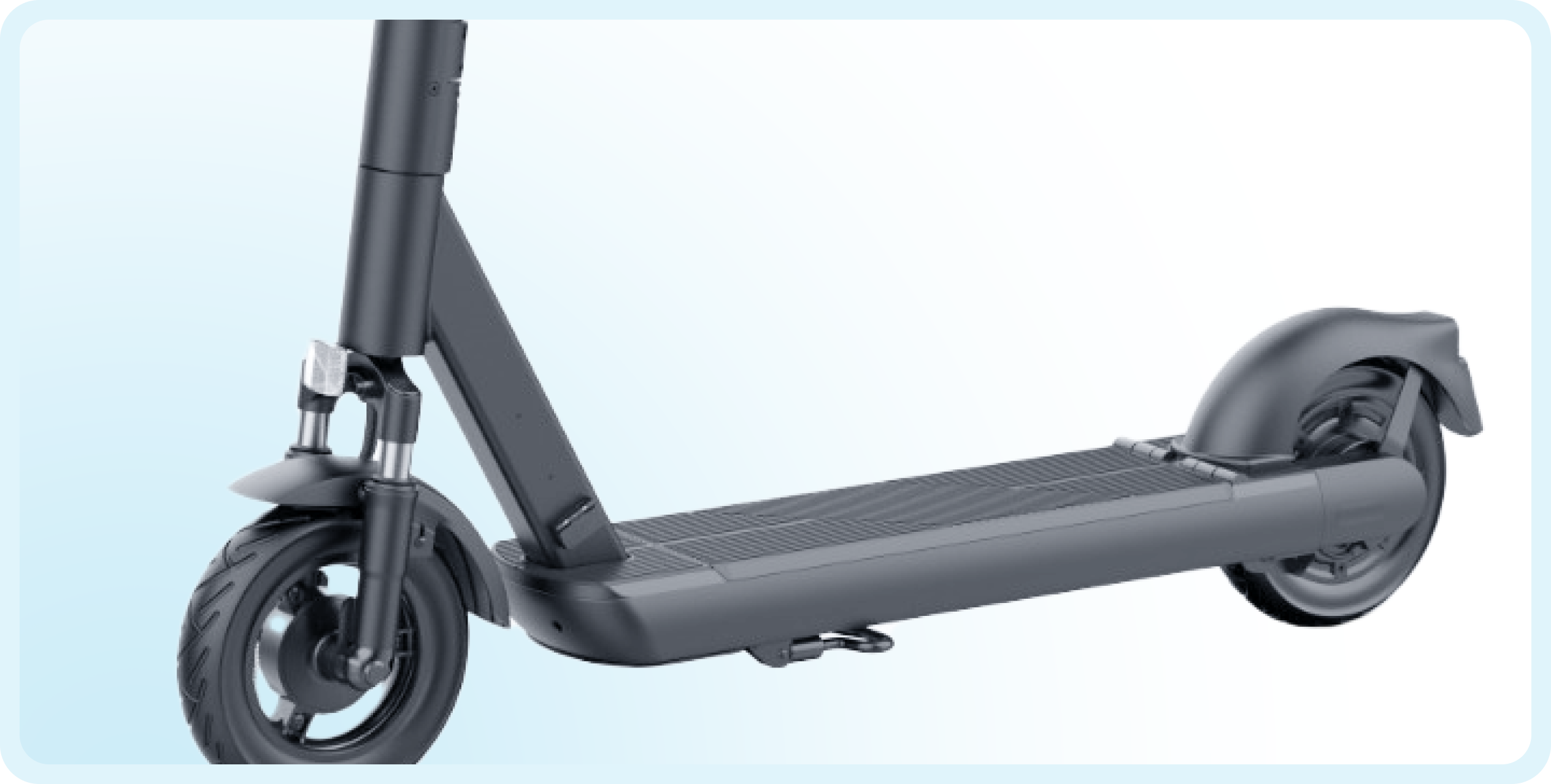 Plateau et roue arrière de la trottinette Fissa