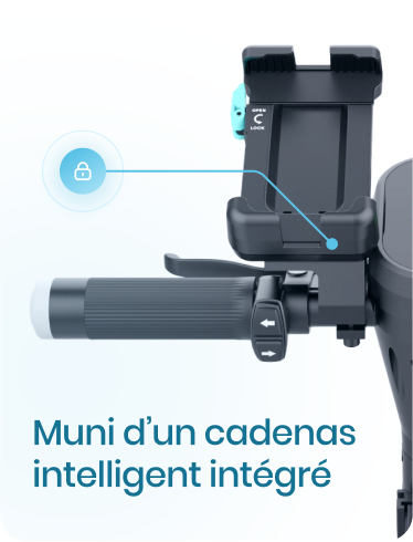 Muni d'un cadenas intelligent intégré